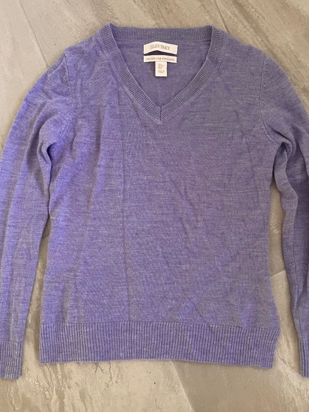 100% Merino Wool Purple Sweater